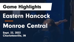 Eastern Hancock  vs Monroe Central  Game Highlights - Sept. 22, 2022