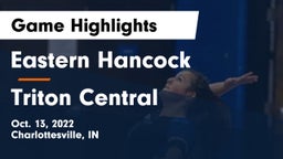 Eastern Hancock  vs Triton Central  Game Highlights - Oct. 13, 2022