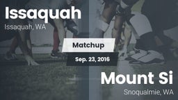 Matchup: Issaquah  vs. Mount Si  2016