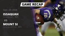 Recap: Issaquah  vs. Mount Si  2016