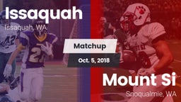 Matchup: Issaquah  vs. Mount Si  2018