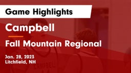Campbell  vs Fall Mountain Regional  Game Highlights - Jan. 28, 2023