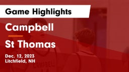 Campbell  vs St Thomas Game Highlights - Dec. 12, 2023