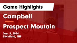 Campbell  vs Prospect Moutain Game Highlights - Jan. 5, 2024