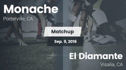 Matchup: Monache  vs. El Diamante  2016