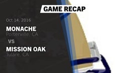Recap: Monache  vs. Mission Oak  2016
