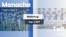 Matchup: Monache  vs. Taft  2017