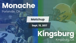 Matchup: Monache  vs. Kingsburg  2017