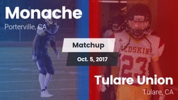 Matchup: Monache  vs. Tulare Union  2017