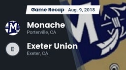 Recap: Monache  vs. Exeter Union  2018