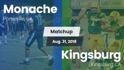 Matchup: Monache  vs. Kingsburg  2018