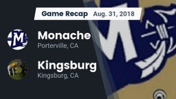 Recap: Monache  vs. Kingsburg  2018