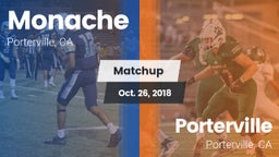 Matchup: Monache  vs. Porterville  2018