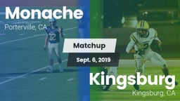 Matchup: Monache  vs. Kingsburg  2019
