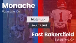 Matchup: Monache  vs. East Bakersfield  2019