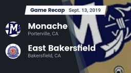Recap: Monache  vs. East Bakersfield  2019