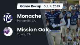 Recap: Monache  vs. Mission Oak  2019