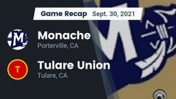Recap: Monache  vs. Tulare Union  2021