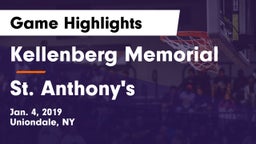 Kellenberg Memorial  vs St. Anthony's  Game Highlights - Jan. 4, 2019