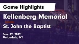 Kellenberg Memorial  vs St. John the Baptist  Game Highlights - Jan. 29, 2019