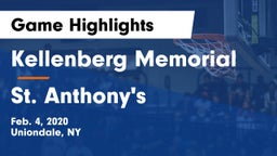 Kellenberg Memorial  vs St. Anthony's  Game Highlights - Feb. 4, 2020