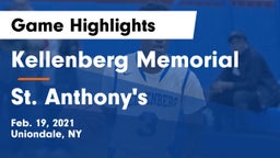 Kellenberg Memorial  vs St. Anthony's  Game Highlights - Feb. 19, 2021