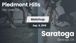 Matchup: Piedmont Hills High vs. Saratoga  2016