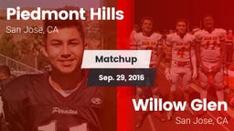 Matchup: Piedmont Hills High vs. Willow Glen  2016