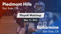 Matchup: Piedmont Hills High vs. Bellarmine  2016
