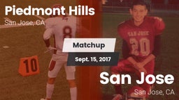 Matchup: Piedmont Hills High vs. San Jose  2017