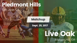 Matchup: Piedmont Hills High vs. Live Oak  2017