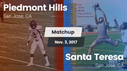 Matchup: Piedmont Hills High vs. Santa Teresa  2017