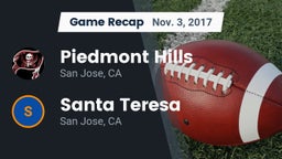 Recap: Piedmont Hills  vs. Santa Teresa  2017