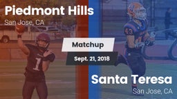 Matchup: Piedmont Hills High vs. Santa Teresa  2018