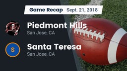 Recap: Piedmont Hills  vs. Santa Teresa  2018
