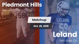 Matchup: Piedmont Hills High vs. Leland  2018