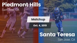 Matchup: Piedmont Hills High vs. Santa Teresa  2019