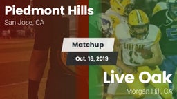 Matchup: Piedmont Hills High vs. Live Oak  2019