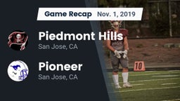 Recap: Piedmont Hills  vs. Pioneer  2019