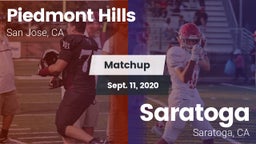 Matchup: Piedmont Hills High vs. Saratoga  2020