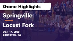 Springville  vs Locust Fork  Game Highlights - Dec. 17, 2020