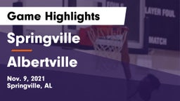 Springville  vs Albertville  Game Highlights - Nov. 9, 2021