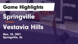 Springville  vs Vestavia Hills  Game Highlights - Nov. 23, 2021