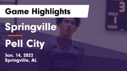 Springville  vs Pell City Game Highlights - Jan. 14, 2022