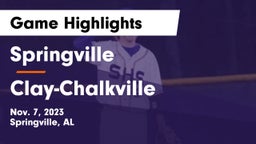 Springville  vs Clay-Chalkville  Game Highlights - Nov. 7, 2023