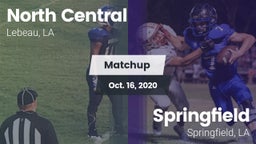 Matchup: North Central High S vs. Springfield  2020