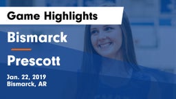 Bismarck  vs Prescott  Game Highlights - Jan. 22, 2019