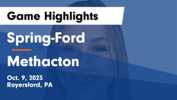 Spring-Ford  vs Methacton  Game Highlights - Oct. 9, 2023