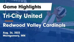 Tri-City United  vs Redwood Valley Cardinals Game Highlights - Aug. 26, 2023