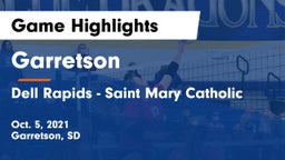 Garretson  vs Dell Rapids - Saint Mary Catholic  Game Highlights - Oct. 5, 2021